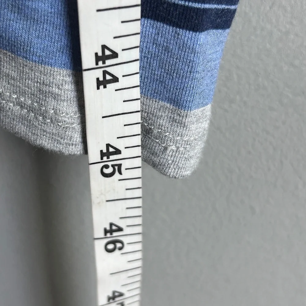 Rachel Rachel Roy Blue‎ Striped Short Sleeve Midi T-Shirt Dress Womens Large